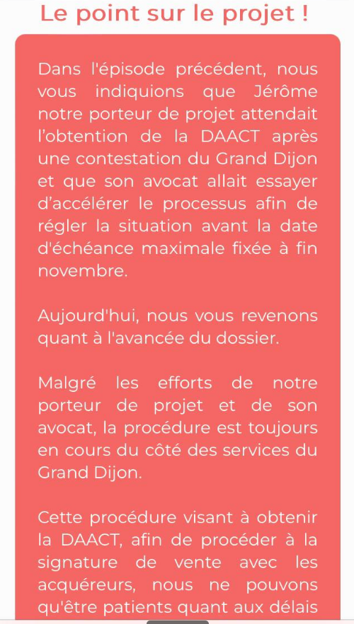 Update retard crowdfunding : Projet l'Apollon sur La Première Brique bloqué
